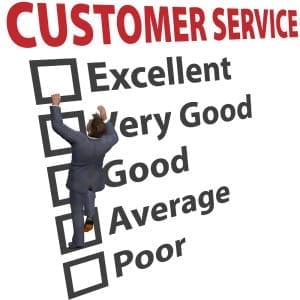 good customer service rating