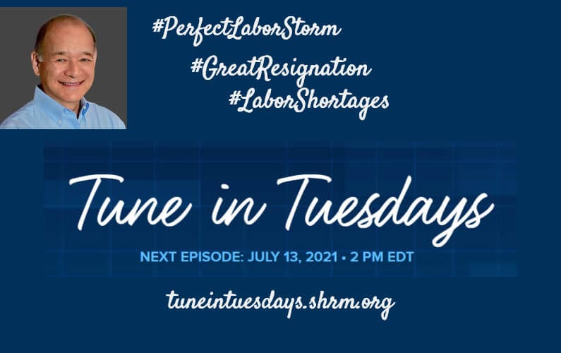 Perfect Labor Storm Author Ira S Wolfe joins this month’s Tune in Tuesdays (SHRM)